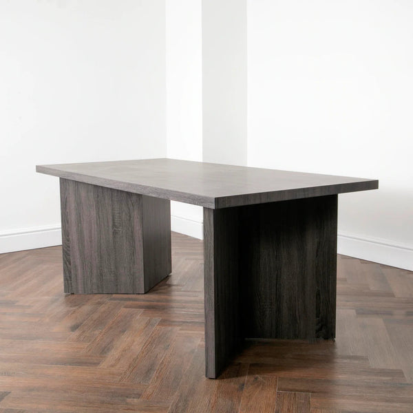 Grey Oak Ascot 180cm Dining Table with up to 6 Chairs - AR Furnishings