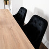 Light Oak Cambridge Dining Table with 6 Chairs - AR Furnishings