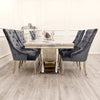 Bentley Dining Chair All Colours with Lion Knocker & Quilted Back - AR Furnishings