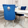 Bentley Dining Chair All Colours with Lion Knocker & Quilted Back - AR Furnishings