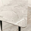 Titus 140cm Black Dining Table with Sintered Stone Top - AR Furnishings