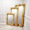 Gold Bevel Louis Carver Mirror In 3 Sizes - AR Furnishings