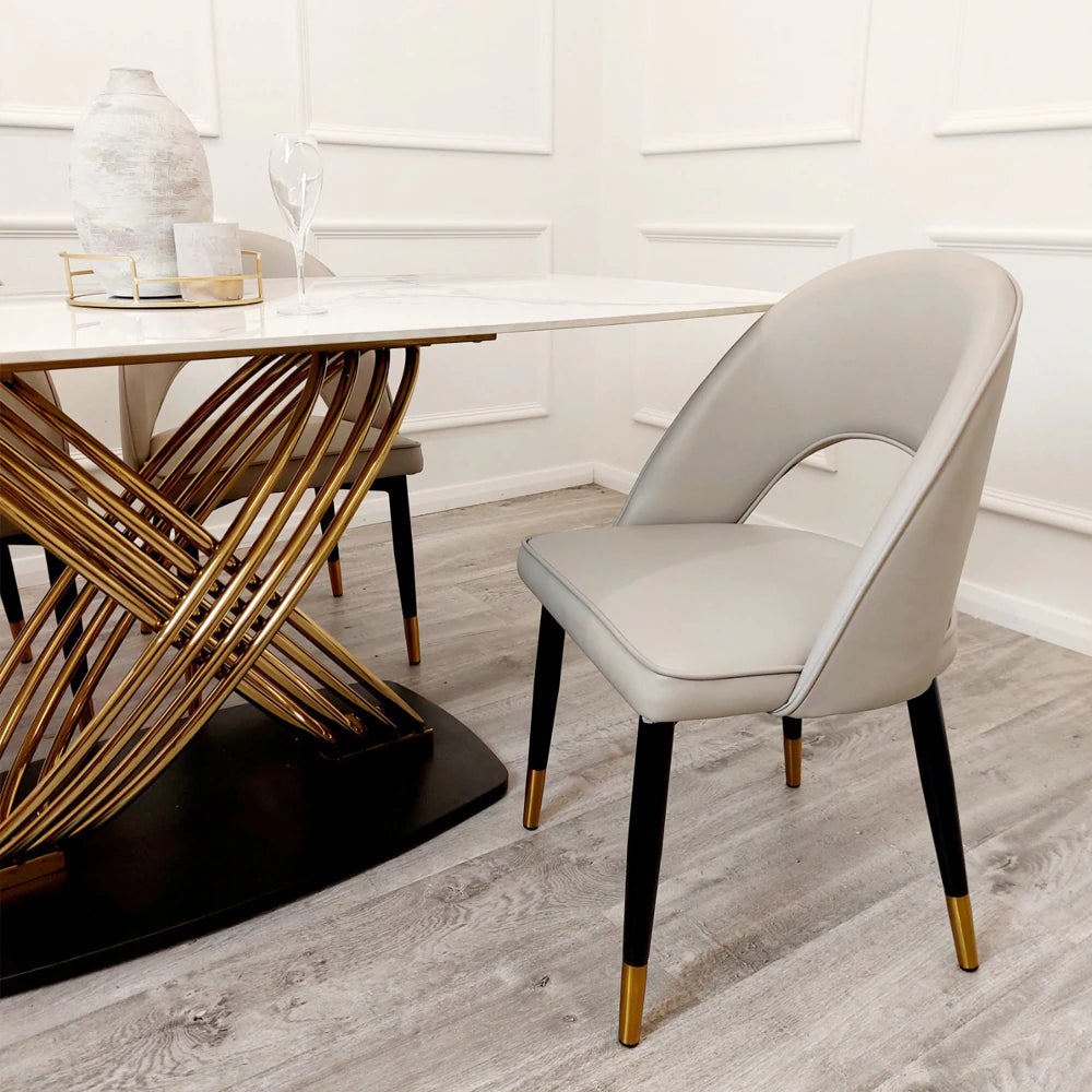 Astra Leather Dining Chair - AR Furnishings