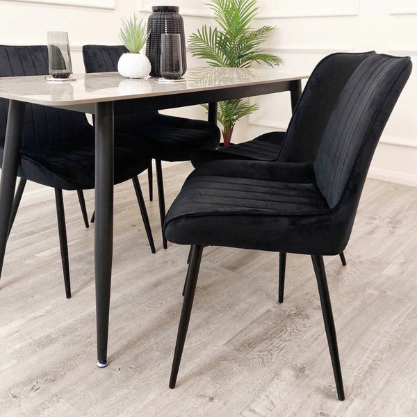 Dido Velvet Dining Chair - AR Furnishings