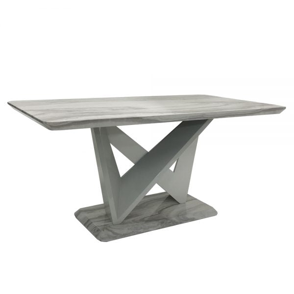 Georgia Grey Marble Effect Dining Table - AR Furnishings