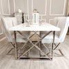 Clarion 160cm Dining Table with 4 Sandhurst X Legged Chairs - AR Furnishings