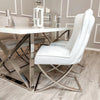 Clarion 160cm Dining Table with 4 Sandhurst X Legged Chairs - AR Furnishings